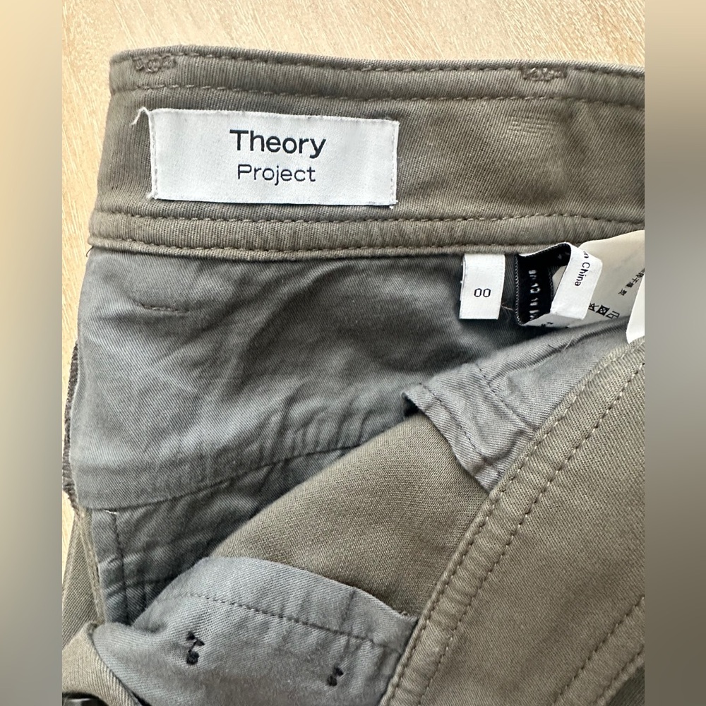 THEORY Women Dark Olive trousers - Picture 4 of 5